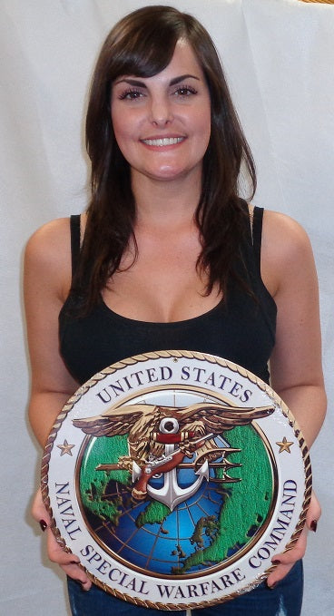 Naval Special Warfare Command (NSWC) Metal Sign – Made In America