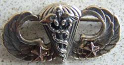 WW II Medical Paratrooper Wing Sterling Pin Back