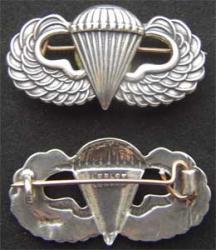WWII Paratrooper Badge British Ludlow Design Sterling