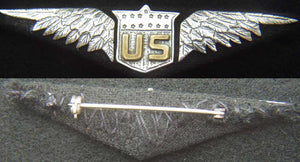 WWI US Pilot Wing Sterling