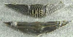 WWI Tiffany Designed Pilot Wing Sterling 2 inch