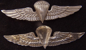 USMC Paratrooper Badge Vietnam Sand Cast Gold Plated Brass