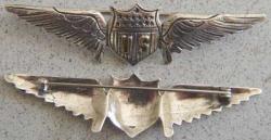 WWI Reunion Air Service Pilots Wing Sterling Silver