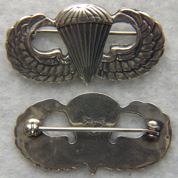 Vietnam Paratrooper Badge Sterling Silver Vanguard pin back