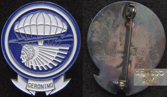 WW2 501st Airborne Infantry Geronimo DI badge GEMSCO design