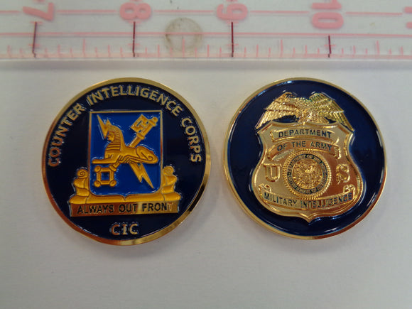 Counter Intelligence CORPS CIC Challenge Coin – Made In America Signs