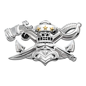 U.S. NAVY ENLISTED SPECIAL WARFARE COMBATANT-CRAFT CREWMAN (SWCC) MASTER BADGE 18 X 11