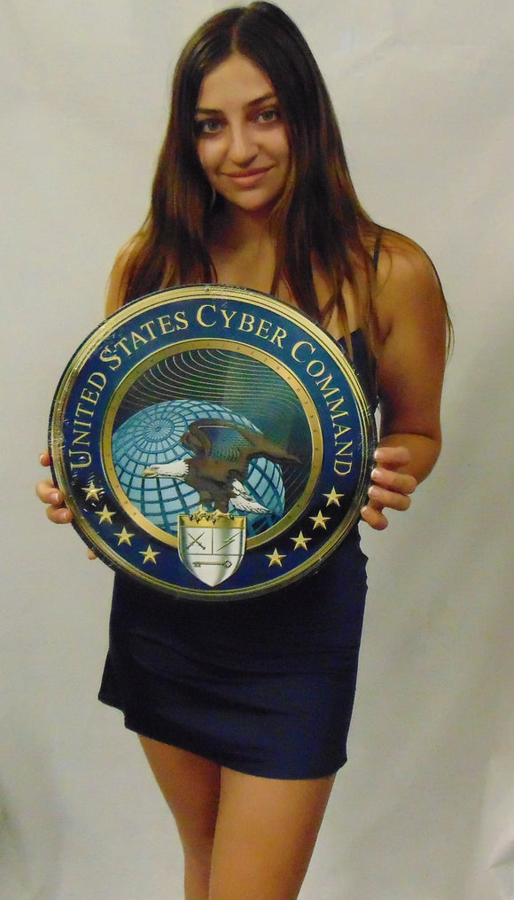 United States Cyber Command - CYBERCOM All Metal Sign