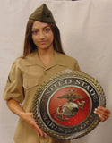 United States Marine CORP EMBLEM All Metal Sign