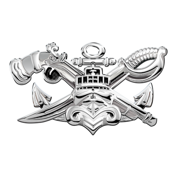 U.S. NAVY ENLISTED SPECIAL WARFARE COMBATANT-CRAFT CREWMAN (SWCC) SENIOR BADGE 18 x 11