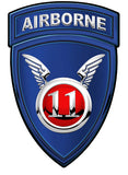 11th Airborne Division 11 x 16" Metal Sign
