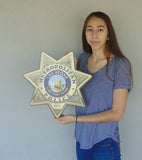 Las Vegas METROPOLITAN (Officer) Badge All Metal Sign.