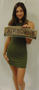 Airborne Tab (Subdued) Metal Sign 17 x 7"
