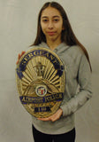 Los Angeles Airport Police Department (SERGEANT) Badge all Metal Sign with your badge number or name
