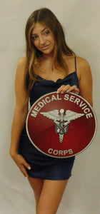US ARMY MEDICAL SERVICE CORPS  All Metal Sign