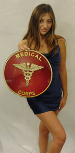 US ARMY MEDICAL CORPS  All Metal Sign