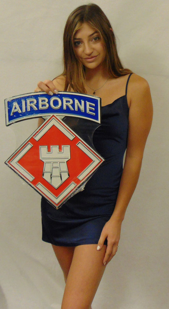 20th Engineer Brigade Airborne All Metal Sign 14 x 16