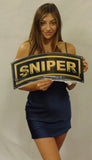 Sniper Tab Metal Sign 18 x 18"