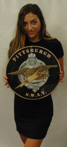 Pittsburgh Police Department (SWAT TEAM) Badge Metal Sign 14"