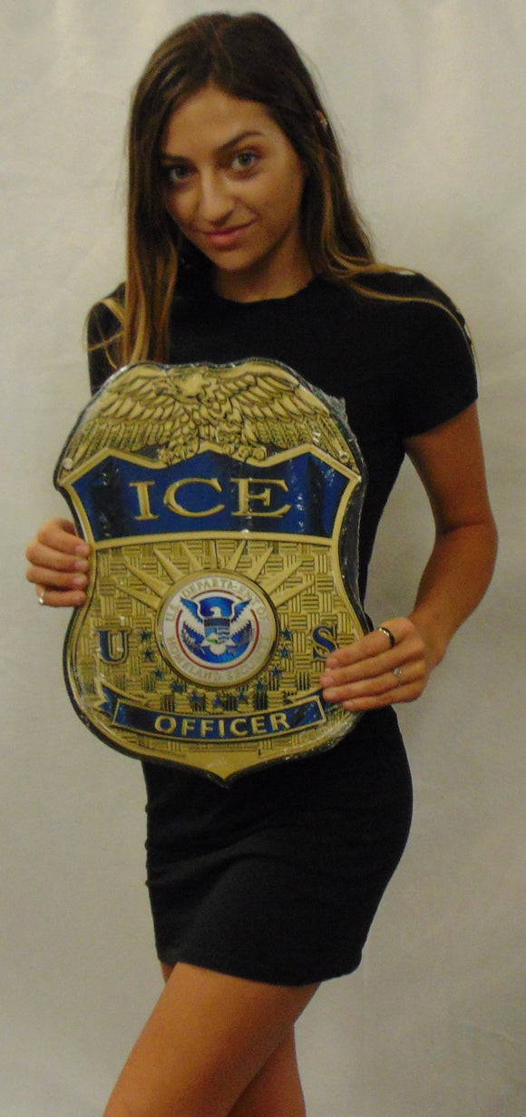 Ice Badget U.S. Immigration and Customs Enforcement ICE BADGE All Metal Sign ...