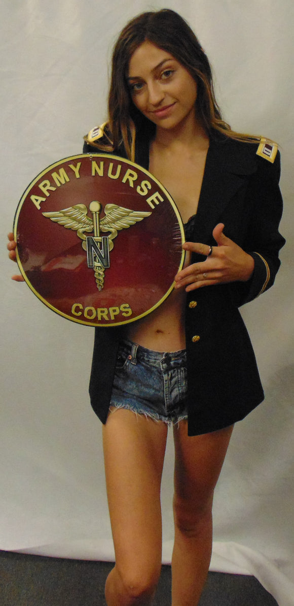 US ARMY NURSE CORPS All Metal Sign 14