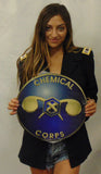 Army Chemical CORPS All Metal Sign. 14" Round
