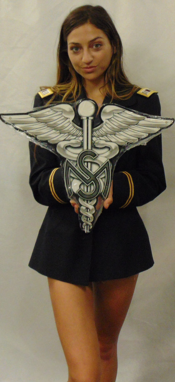 Mcs Army Sign US ARMY MEDICAL SERVICES CORPS INSIGNIA All Metal Sign – Made In ...