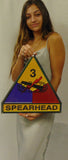 3rd U.S. Armored Division All Metal Sign 15 X 15"