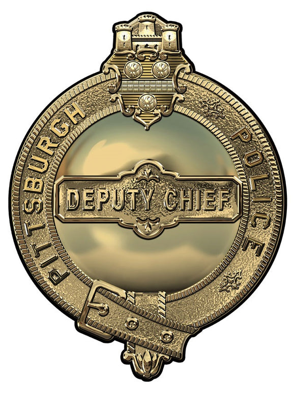 Pittsburgh Police Department (Deputy Chief) Badge Metal Sign