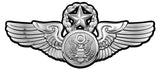 Air Force Chief Enlisted Aircrew Basic Wings all Metal Sign (Small) 7 x 3"