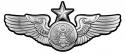 Air Force Senior Enlisted Aircrew Wings all Metal Sign (Small) 7 x 3