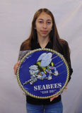 US NAVY CONSTRUCTION BATTALION SEABEES All Metal Sign