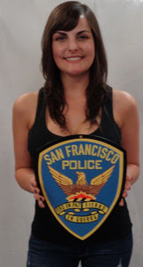 San Francisco Police Patch all Metal Sign