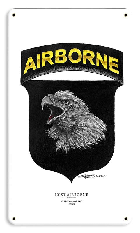 101st Airborne Division  All Metal Sign