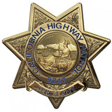 California Highway Patrol (Sergeant) Badge all Metal Sign with your Badge Number added.