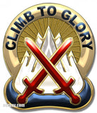 CLIMB TO GLORY 10th Mountain -All Metal Sign