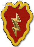 25th Infantry Division 15 x 11" Metal Sign
