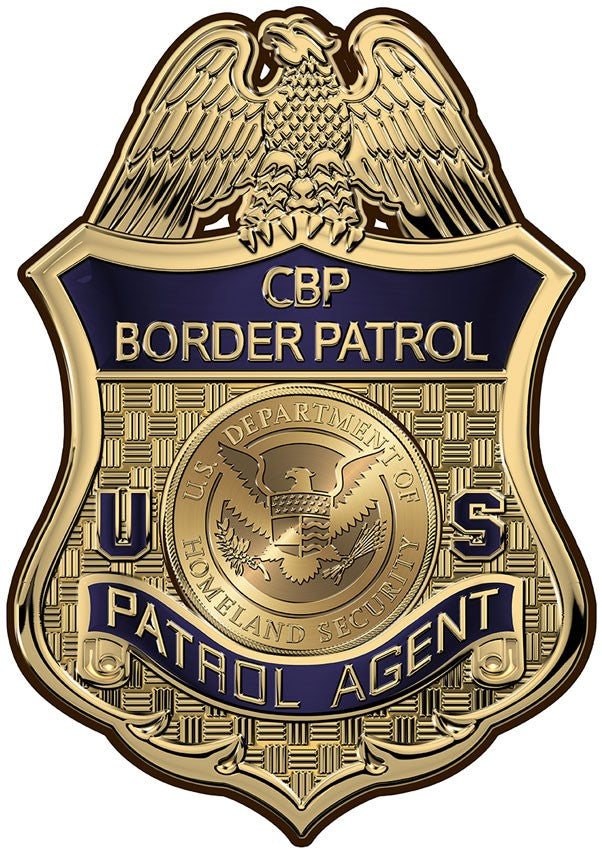 Police Border Sign United States CBP Border Patrol Agent All Metal Sign – Made In America ...