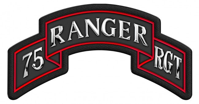 Metal Ranger Sign 75TH RANGER REGIMENT Tab Metal Sign- All Metal Sign – Made In America Signs