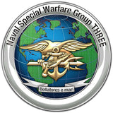 Naval Special Warfare Group Three (3) All Metal Sign
