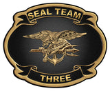 US NAVY SEAL TEAM Three (3) All Metal Sign