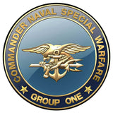 Commanders Naval Special Warfare Group One All Metal Sign