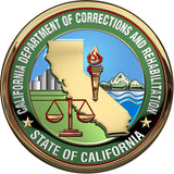 California Department of Corrections and Rehabilitation Seal all metal Sign
