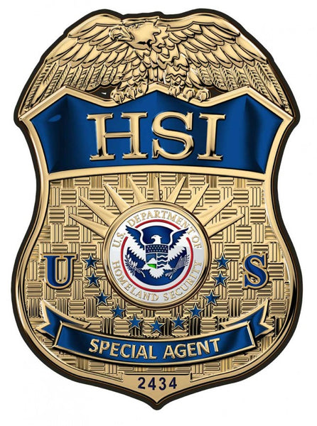 HOMELAND SECURITY INVESTIGATION SPECIAL AGENT BADGE all Metal Sign