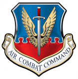 Air Force Air Combat Command All Metal Sign