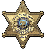 San Juan County New Mexico Sheriff's Department (Deputy) Badge All Metal Sign With Your Badge Number