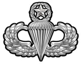 U.S. Army Airborne Master Parachutist Badge All Metal Sign 14 x 11"