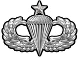 U.S. Army Airborne Senior Parachutist Badge All Metal Sign Large 22 x 15"