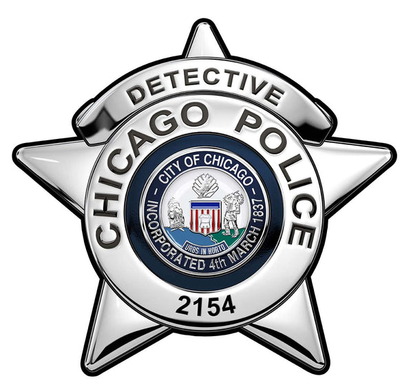 その他 Chicago Police Detective Badge 298 Chicago Police Department (Detective) Badge all Metal Sign with