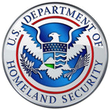 Department of Homeland Security SEAL All Metal Sign 14" Round